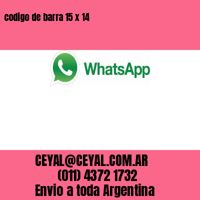 codigo de barra 15 x 14