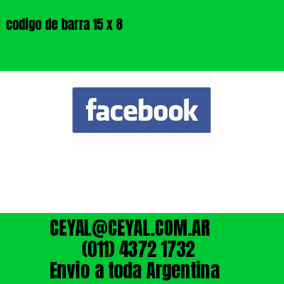 codigo de barra 15 x 8
