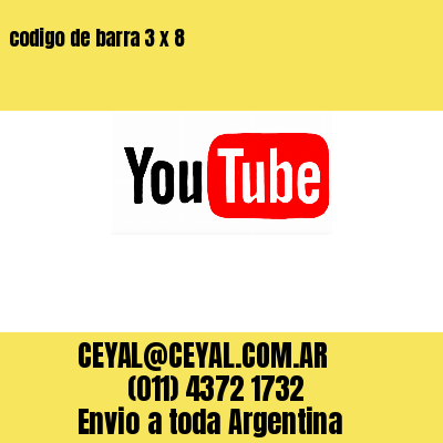 codigo de barra 3 x 8