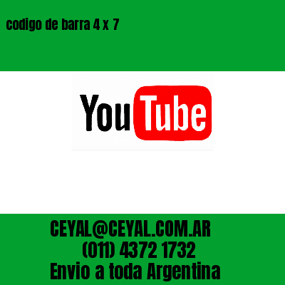 codigo de barra 4 x 7