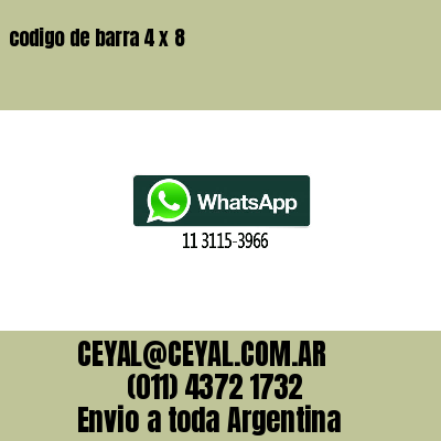 codigo de barra 4 x 8