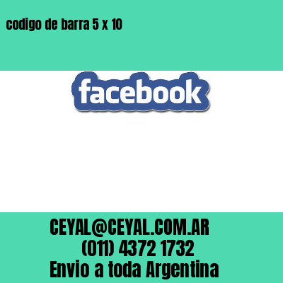 codigo de barra 5 x 10