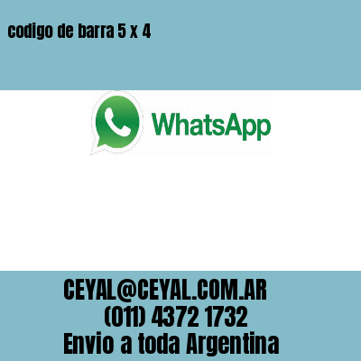 codigo de barra 5 x 4