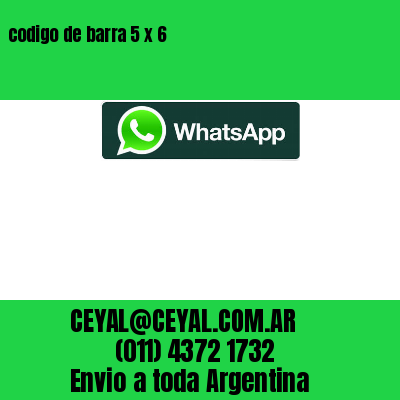 codigo de barra 5 x 6