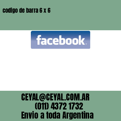 codigo de barra 6 x 6