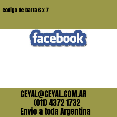 codigo de barra 6 x 7