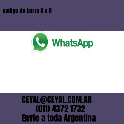 codigo de barra 6 x 8