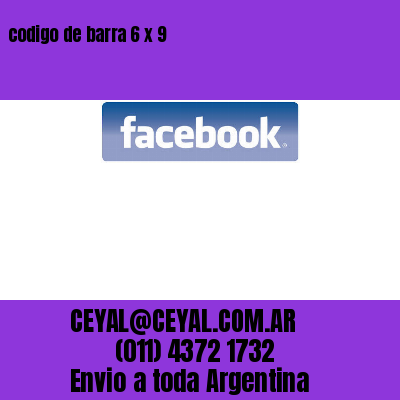 codigo de barra 6 x 9