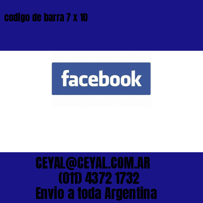 codigo de barra 7 x 10