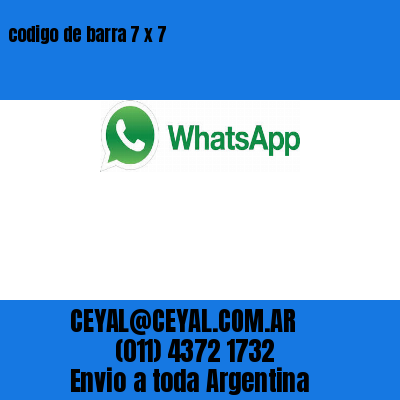 codigo de barra 7 x 7