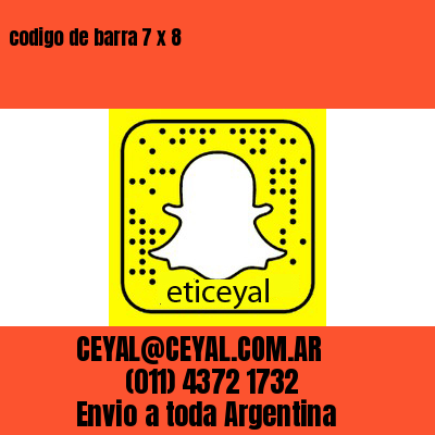 codigo de barra 7 x 8