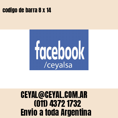 codigo de barra 8 x 14