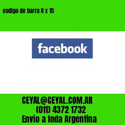 codigo de barra 8 x 15
