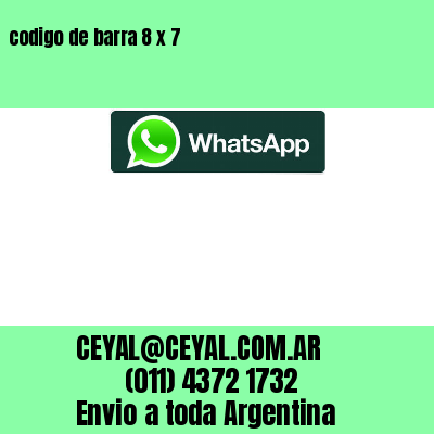 codigo de barra 8 x 7