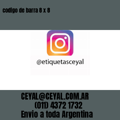 codigo de barra 8 x 8