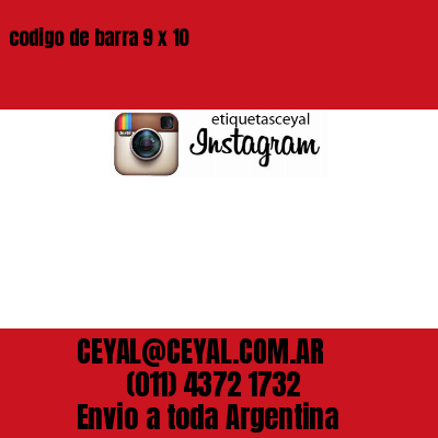 codigo de barra 9 x 10