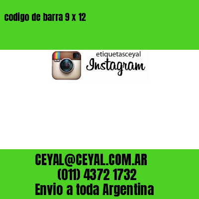codigo de barra 9 x 12