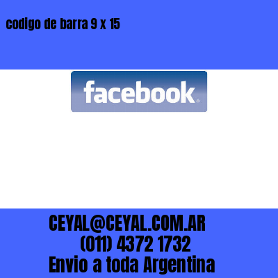 codigo de barra 9 x 15