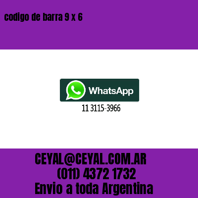 codigo de barra 9 x 6