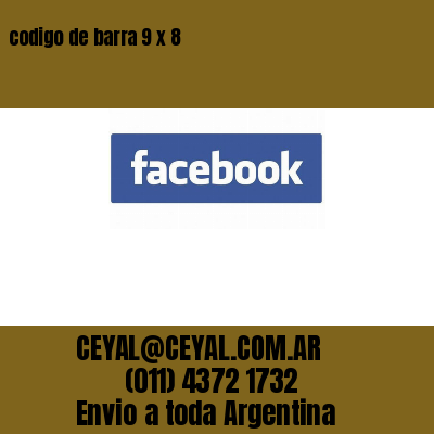 codigo de barra 9 x 8