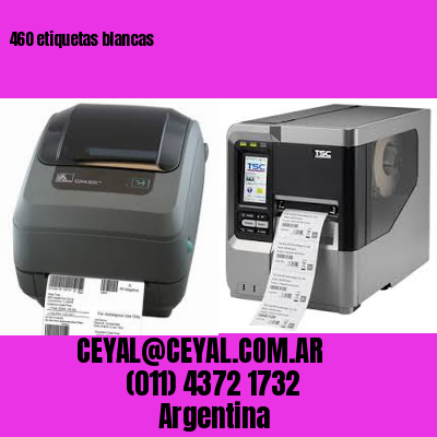 460 etiquetas blancas