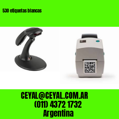 530 etiquetas blancas