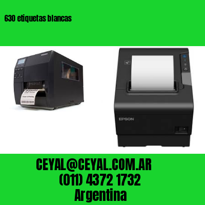 630 etiquetas blancas