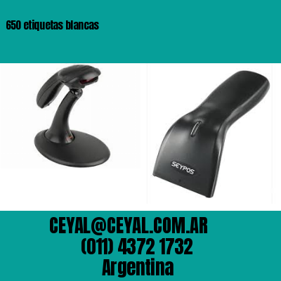 650 etiquetas blancas