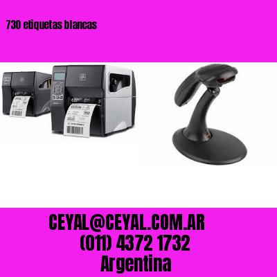 730 etiquetas blancas