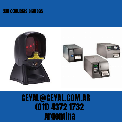 900 etiquetas blancas