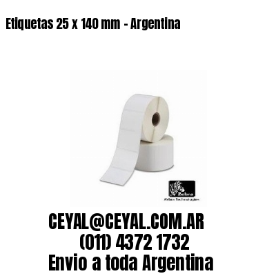 Etiquetas 25 x 140 mm – Argentina