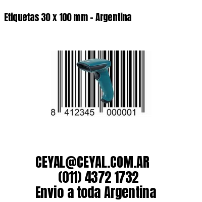 Etiquetas 30 x 100 mm – Argentina