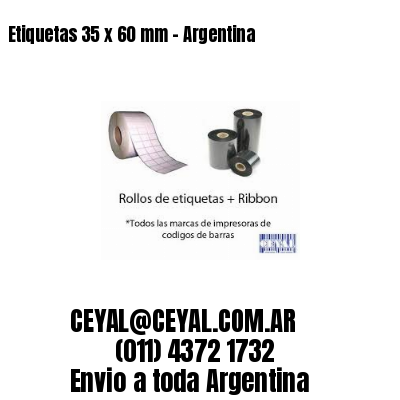 Etiquetas 35 x 60 mm – Argentina