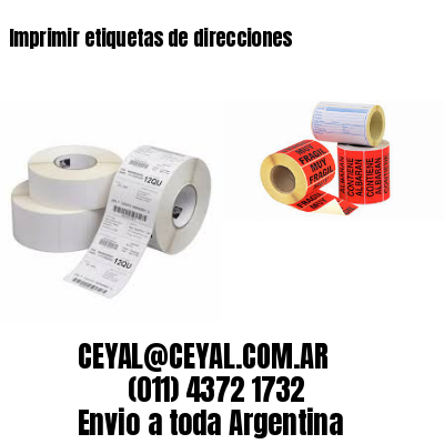 Imprimir etiquetas de direcciones