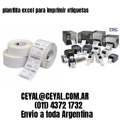 plantilla excel para imprimir etiquetas