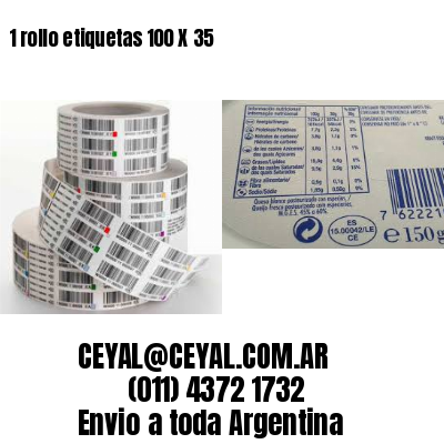 1 rollo etiquetas 100 X 35