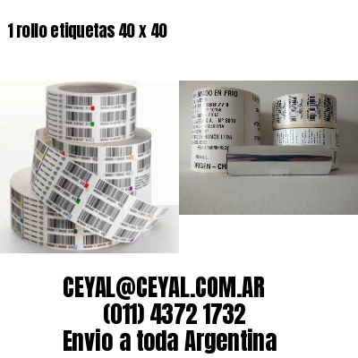 1 rollo etiquetas 40 x 40