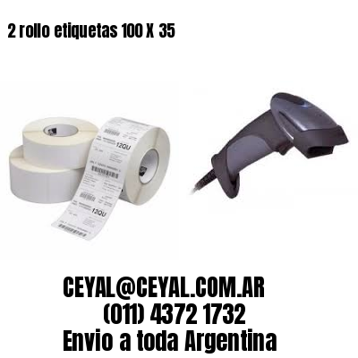 2 rollo etiquetas 100 X 35