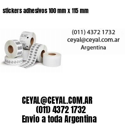 stickers adhesivos 100 mm x 115 mm