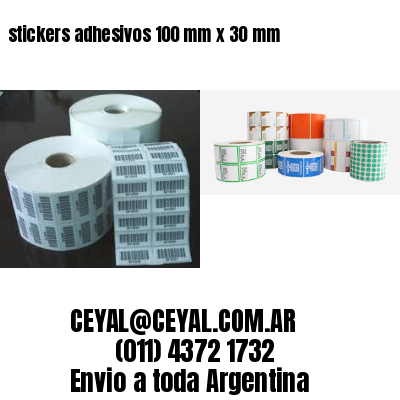 stickers adhesivos 100 mm x 30 mm