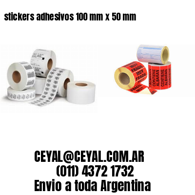 stickers adhesivos 100 mm x 50 mm