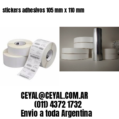 stickers adhesivos 105 mm x 110 mm