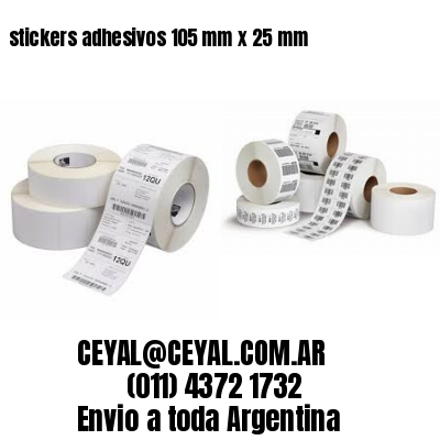 stickers adhesivos 105 mm x 25 mm