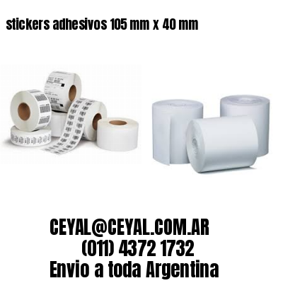 stickers adhesivos 105 mm x 40 mm