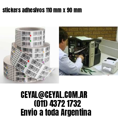 stickers adhesivos 110 mm x 90 mm