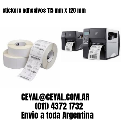 stickers adhesivos 115 mm x 120 mm
