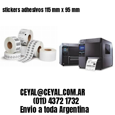 stickers adhesivos 115 mm x 95 mm