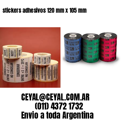 stickers adhesivos 120 mm x 105 mm