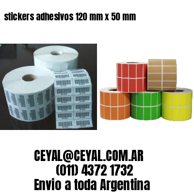 stickers adhesivos 120 mm x 50 mm