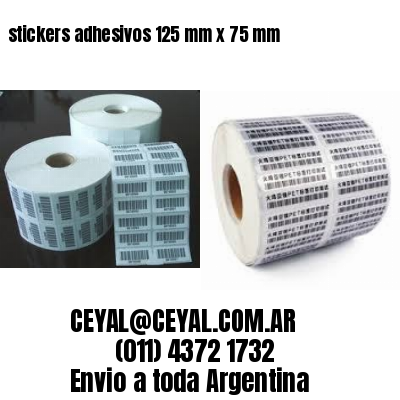 stickers adhesivos 125 mm x 75 mm